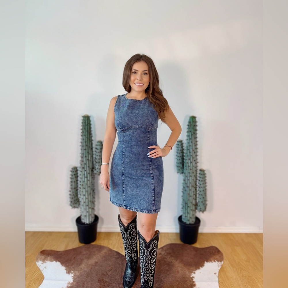 Denim Sleeveless Dress